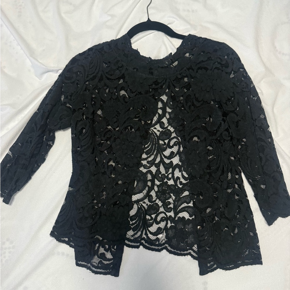Elegant Black Lace Top